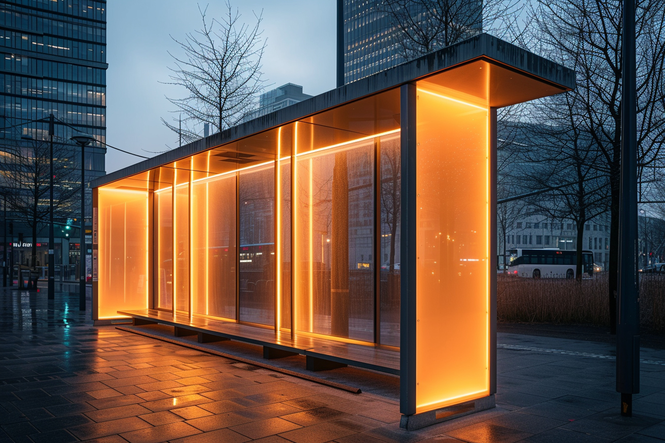 Les abribus sont équipés de dispositifs de luminothérapie en Suède