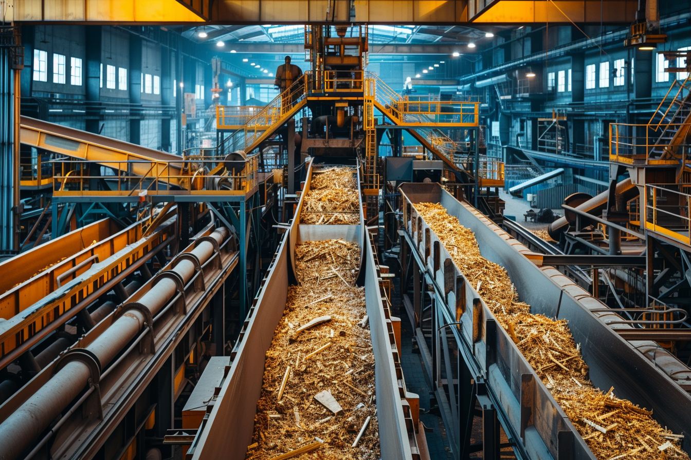 Recyclage des déchets de bois en industrie
